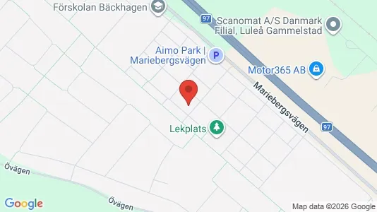 Apartments for rent i Luleå - kort over placeringen