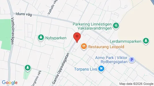 Apartments for rent i Uppsala - kort over placeringen