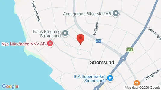 Apartments for rent i Strömsund - kort over placeringen