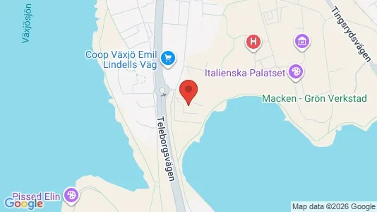 Apartments for rent i Växjö - kort over placeringen