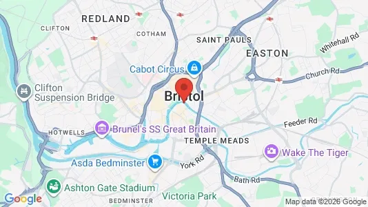 Apartments for rent i Bristol - Avon - kort over placeringen