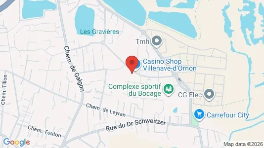 Apartments for rent i Bordeaux - kort over placeringen