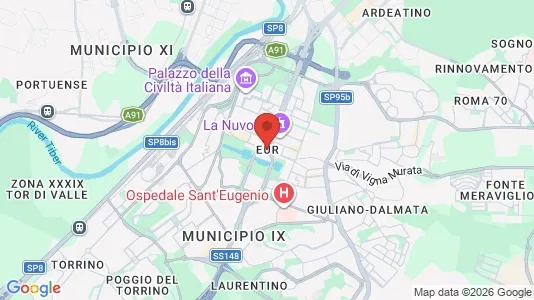 Apartments for rent i Roma Municipio IX – EUR - kort over placeringen
