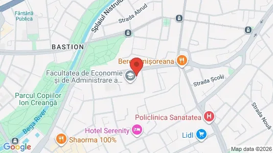 Apartments for rent i Timişoara - kort over placeringen