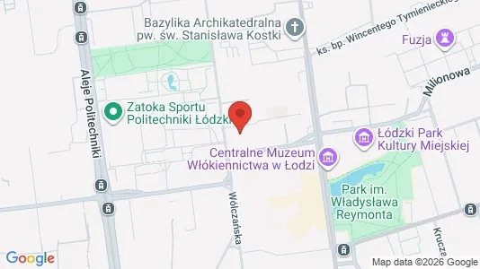Apartments for rent i Łódź - kort over placeringen