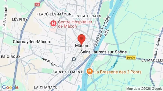Houses for rent i Mâcon - kort over placeringen