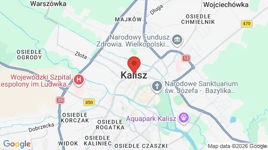 Houses for rent i Kalisz - kort over placeringen