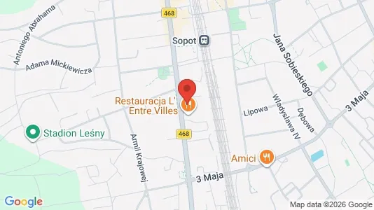 Rooms for rent i Sopot - kort over placeringen
