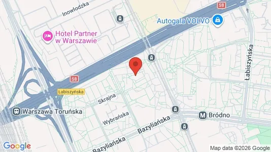 Apartments for rent i Warszawa Wawer - kort over placeringen