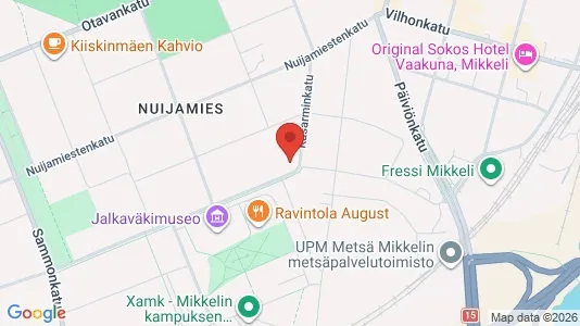 Apartments for rent i Mikkeli - kort over placeringen