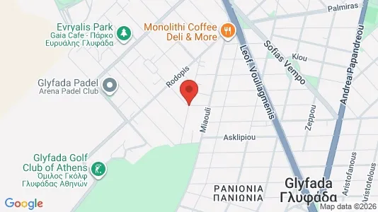 Apartments for rent i Glyfada - kort over placeringen