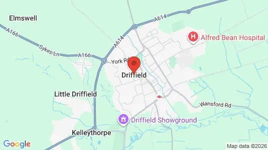 Houses for rent i Driffield - North Humberside - kort over placeringen