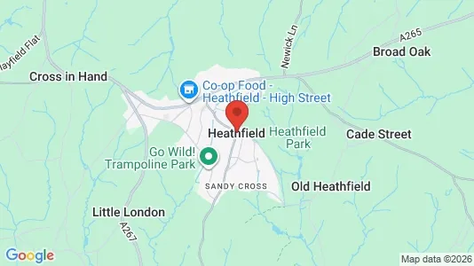 Houses for rent i Heathfield - East Sussex - kort over placeringen