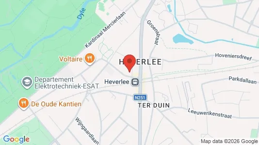 Apartments for rent i Leuven - kort over placeringen