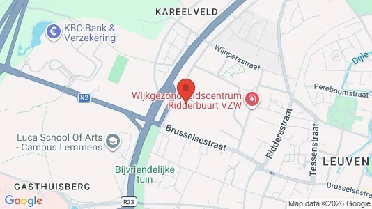 Apartments for rent i Leuven - kort over placeringen