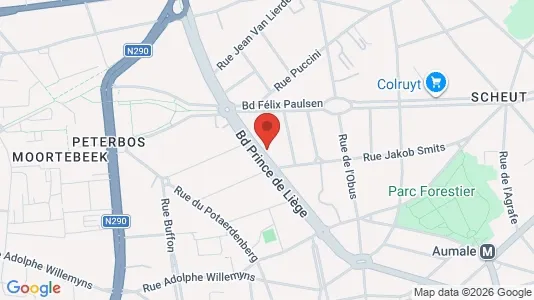Apartments for rent i Brussels Anderlecht - kort over placeringen