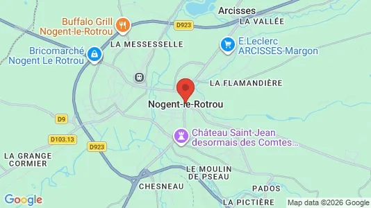 Apartments for rent i Nogent-le-Rotrou - kort over placeringen