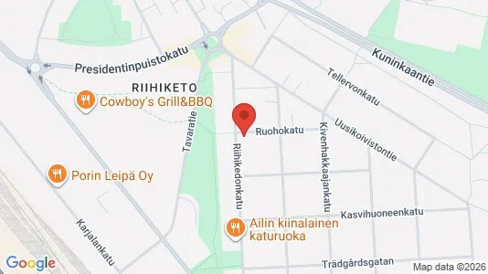 Apartments for rent i Pori - kort over placeringen