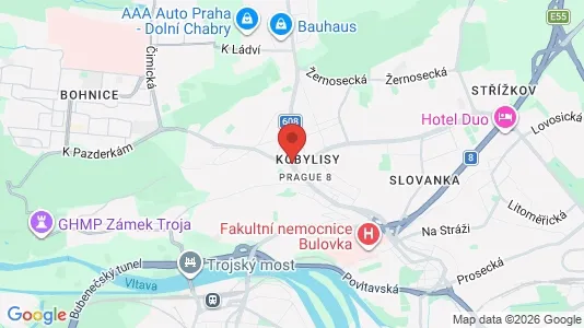 Apartments for rent i Praha 8 - kort over placeringen