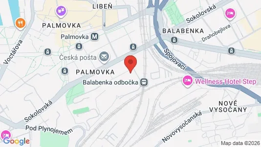 Apartments for rent i Praha 8 - kort over placeringen
