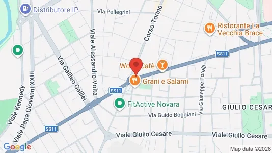 Apartments for rent i Novara - kort over placeringen