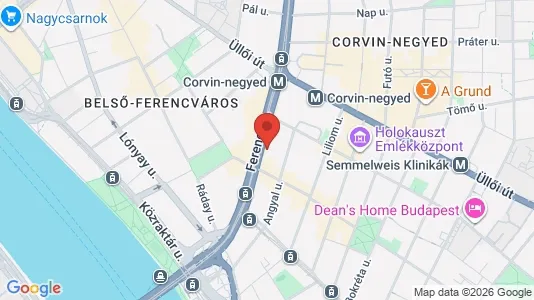 Apartments for rent i Budapest Ferencváros - kort over placeringen