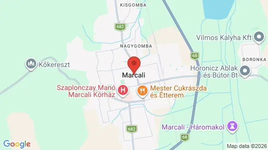 Apartments for rent i Marcali - kort over placeringen