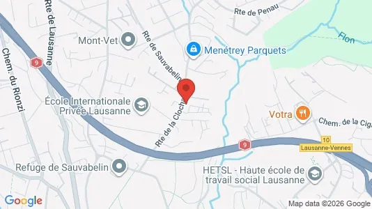 Apartments for rent i Lausanne - kort over placeringen
