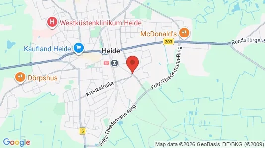 Apartments for rent i Dithmarschen - kort over placeringen