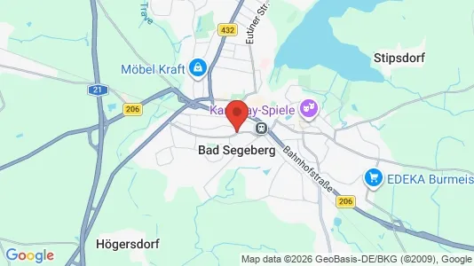 Apartments for rent i Segeberg - kort over placeringen