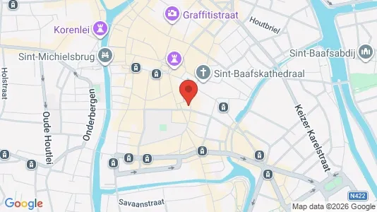 Apartments for rent i Stad Gent - kort over placeringen