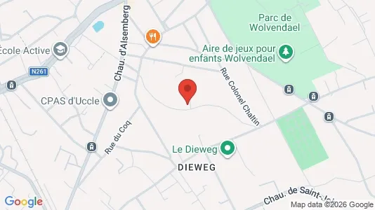 Apartments for rent i Brussels Ukkel - kort over placeringen