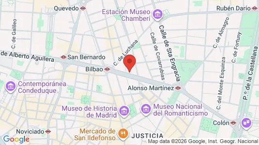 Apartments for rent i Madrid Centro - kort over placeringen