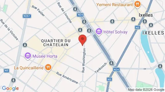 Apartments for rent i Brussels Elsene - kort over placeringen