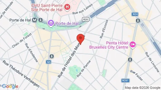 Apartments for rent i Brussels Sint-Gillis - kort over placeringen