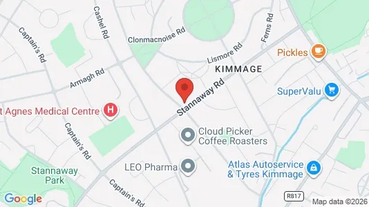 Apartments for rent i Dublin 12 - kort over placeringen