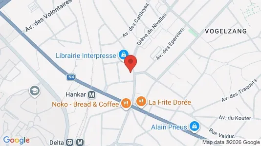 Apartments for rent i Brussels Oudergem - kort over placeringen