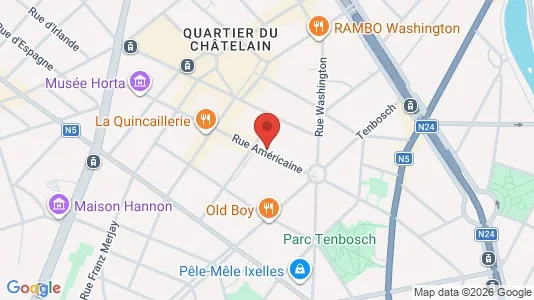Apartments for rent i Brussels Elsene - kort over placeringen