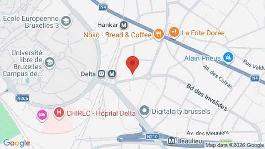 Apartments for rent i Brussels Oudergem - kort over placeringen