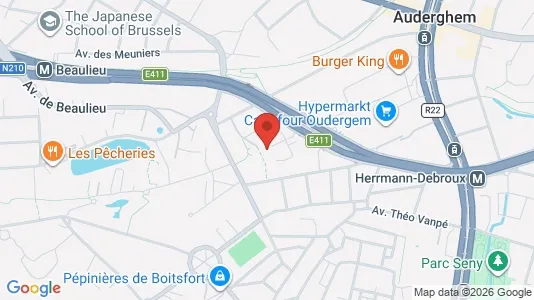 Apartments for rent i Brussels Oudergem - kort over placeringen
