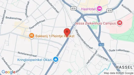 Apartments for rent i Hasselt - kort over placeringen