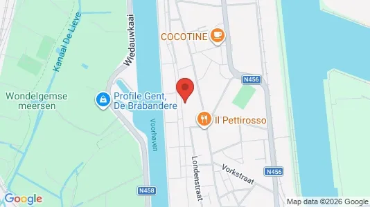 Apartments for rent i Stad Gent - kort over placeringen