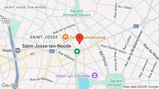Apartments for rent i Brussels Sint-Joost-ten-Node - kort over placeringen