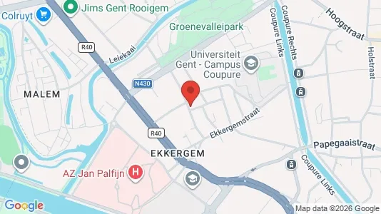 Apartments for rent i Stad Gent - kort over placeringen