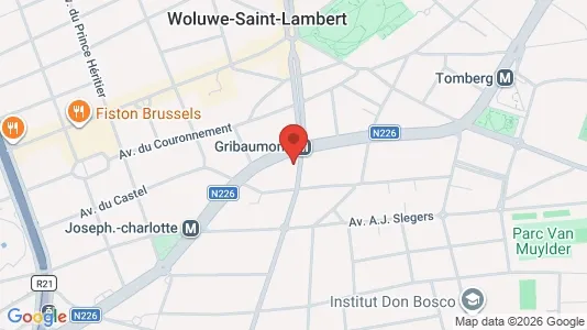 Apartments for rent i Brussels Sint-Lambrechts-Woluwe - kort over placeringen