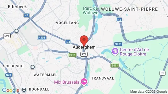 Apartments for rent i Brussels Oudergem - kort over placeringen