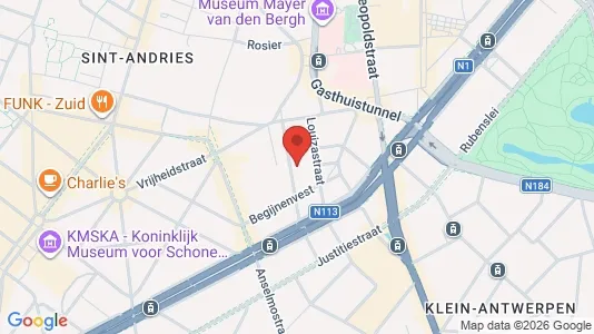 Apartments for rent i Stad Antwerp - kort over placeringen