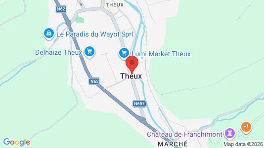 Apartments for rent i Theux - kort over placeringen