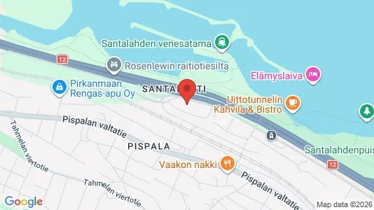 Apartments for rent i Tampere Keskinen - kort over placeringen