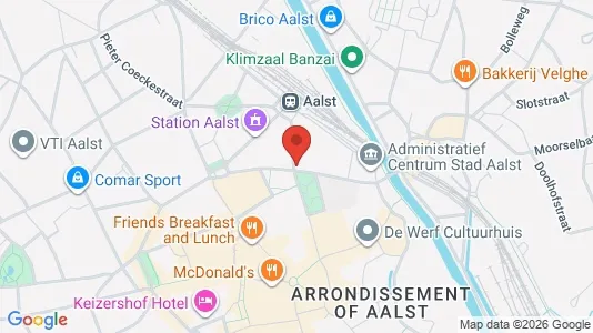 Apartments for rent i Aalst - kort over placeringen